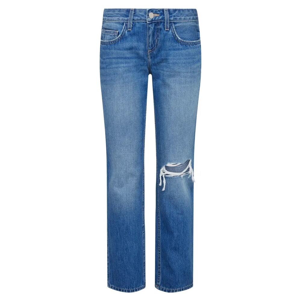 L’AGENCE Nevia Low‎ Rise Slouch Straight Jeans Hilmar Destruct Size 26